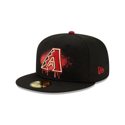 Arizona Diamondbacks Gorra | New Era MLB Drip Front 59fifty Fitted Cap Mexico - Negros